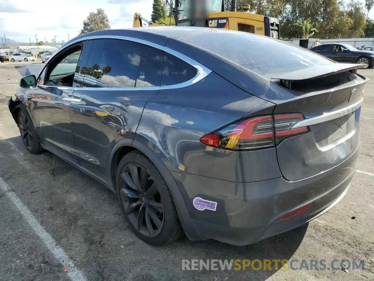 2 Photograph of a damaged car 5YJXCBE45KF180822 TESLA MODEL X 2019