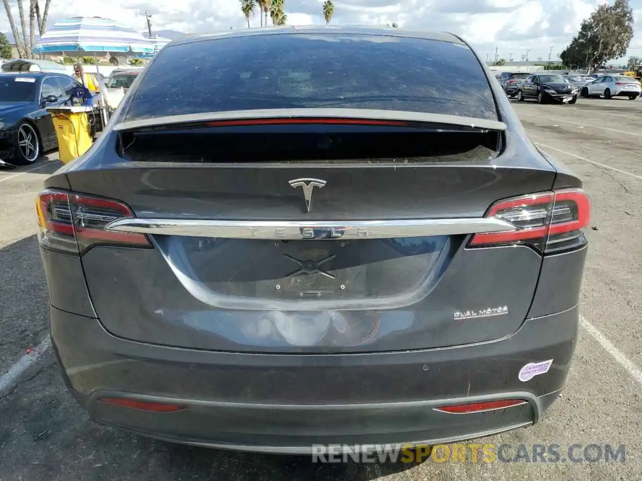 6 Photograph of a damaged car 5YJXCBE45KF180822 TESLA MODEL X 2019