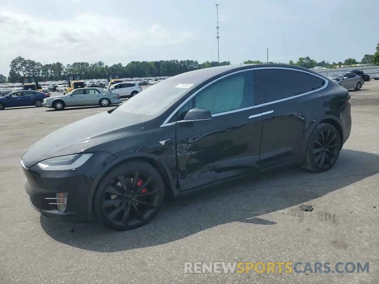 1 Photograph of a damaged car 5YJXCBE46KF190081 TESLA MODEL X 2019