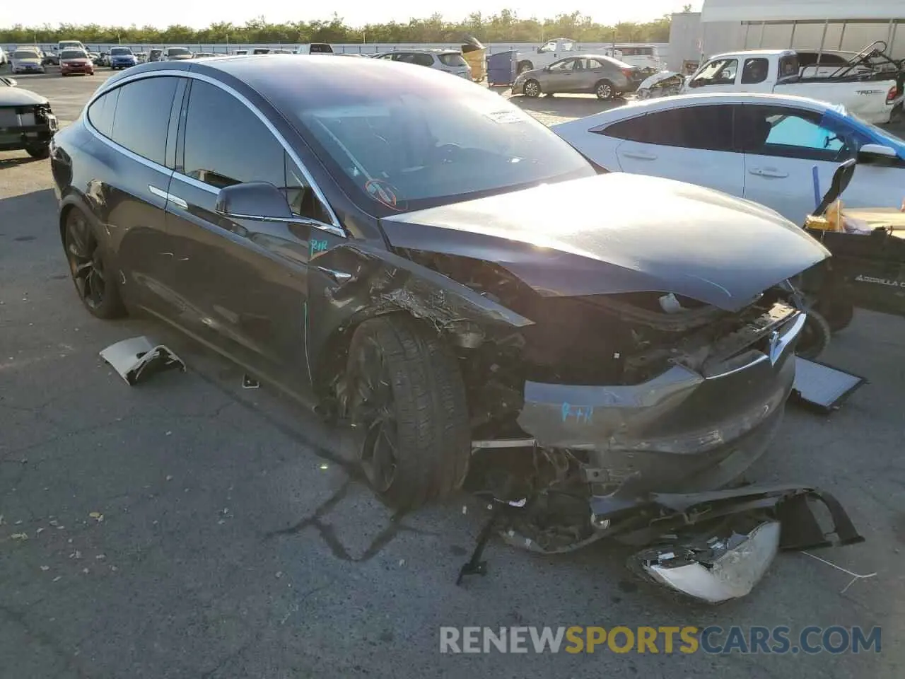 1 Photograph of a damaged car 5YJXCDE20KF184710 TESLA MODEL X 2019