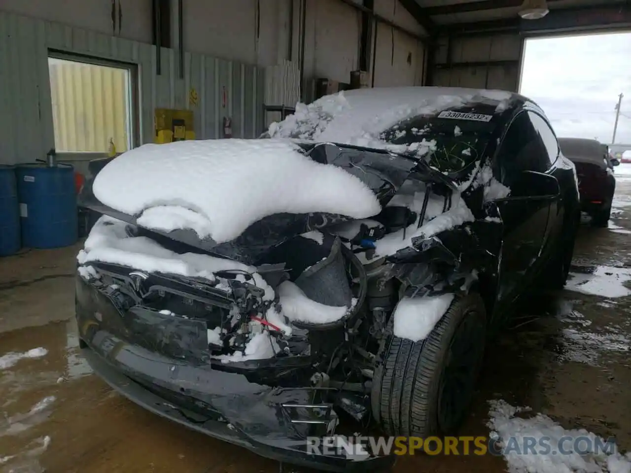 2 Photograph of a damaged car 5YJXCDE22KF180691 TESLA MODEL X 2019