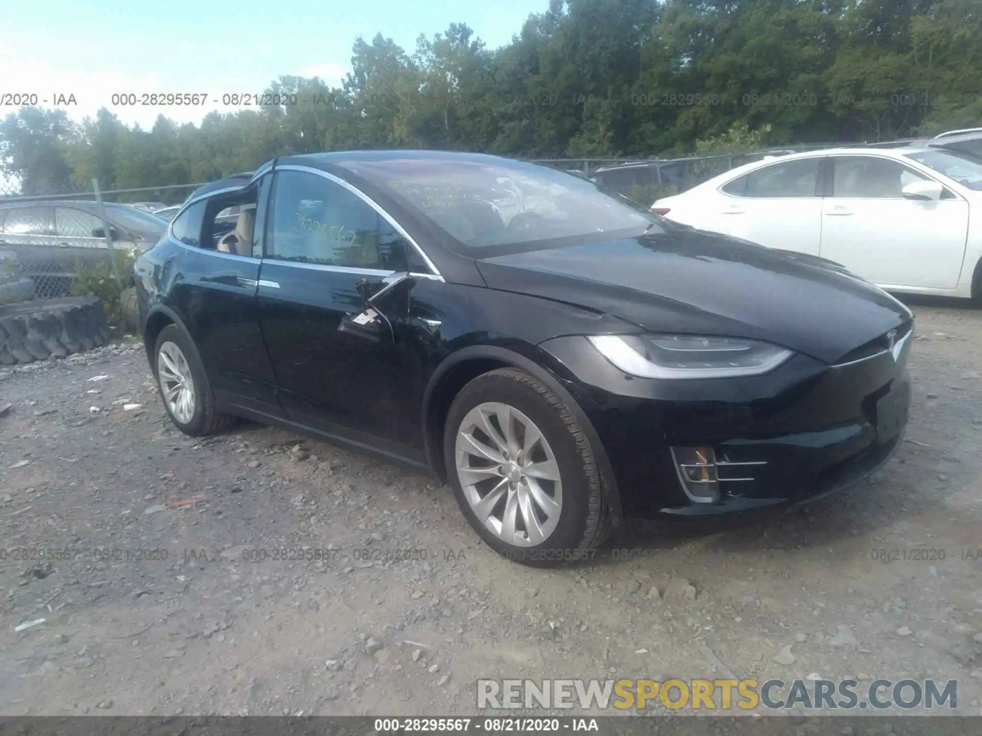 1 Photograph of a damaged car 5YJXCDE22KF188418 TESLA MODEL X 2019