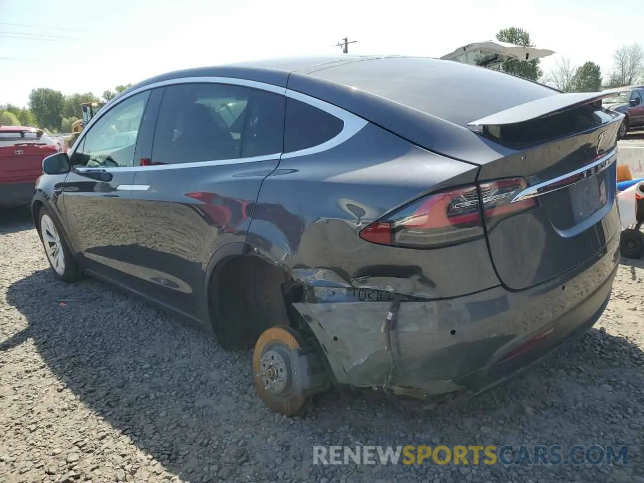 2 Photograph of a damaged car 5YJXCDE24KF184614 TESLA MODEL X 2019