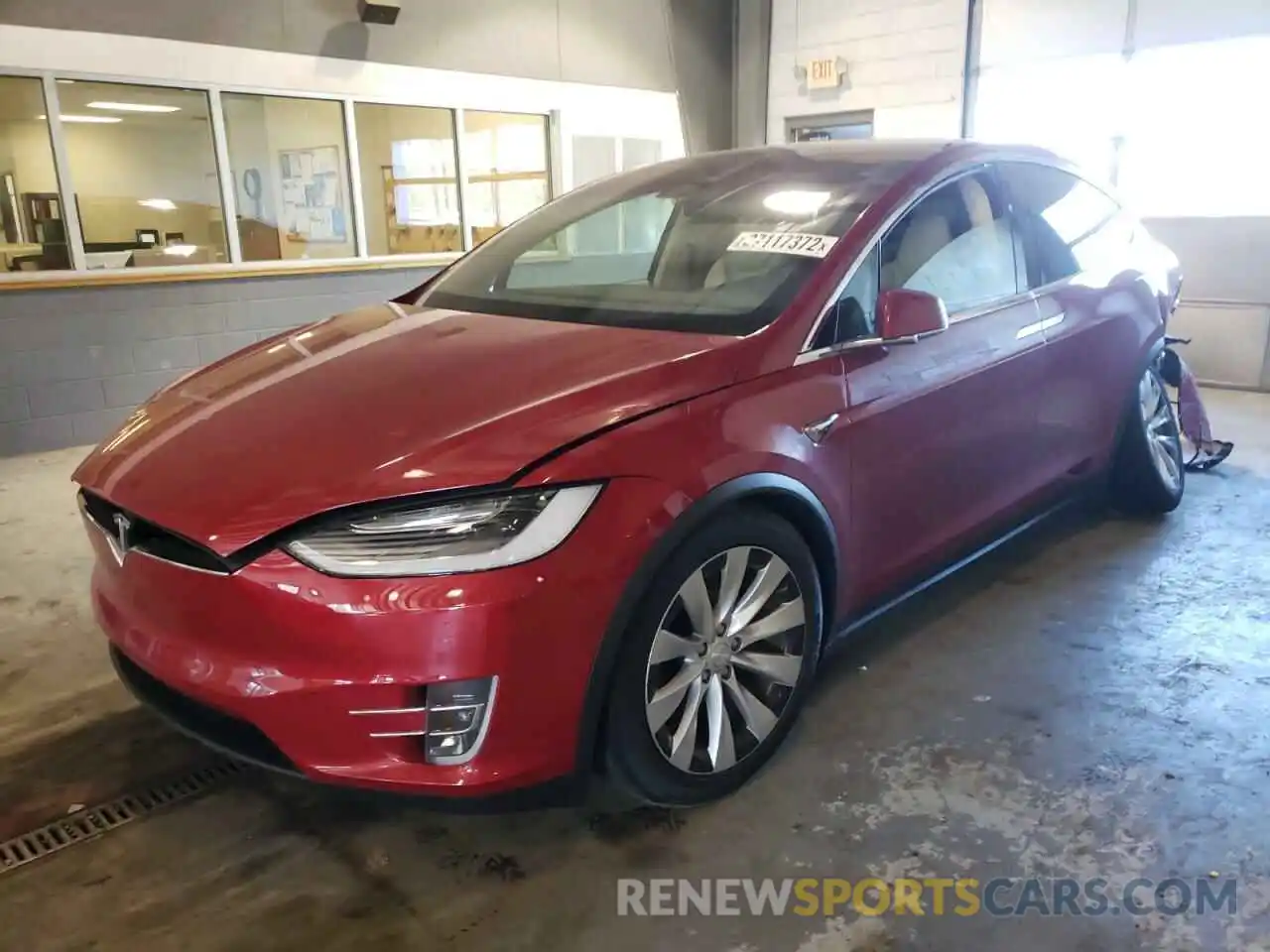 2 Photograph of a damaged car 5YJXCDE25KF180264 TESLA MODEL X 2019