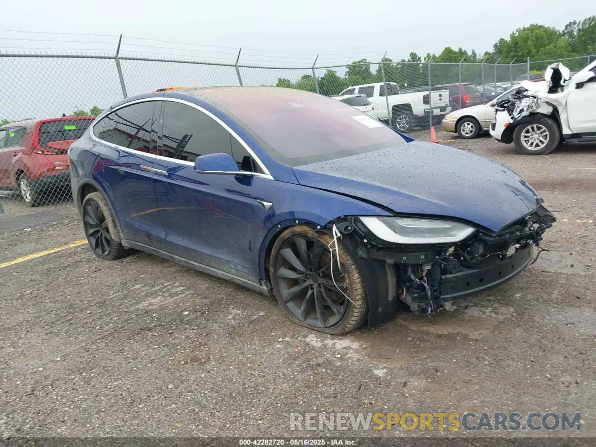 1 Photograph of a damaged car 5YJXCDE25KF196870 TESLA MODEL X 2019