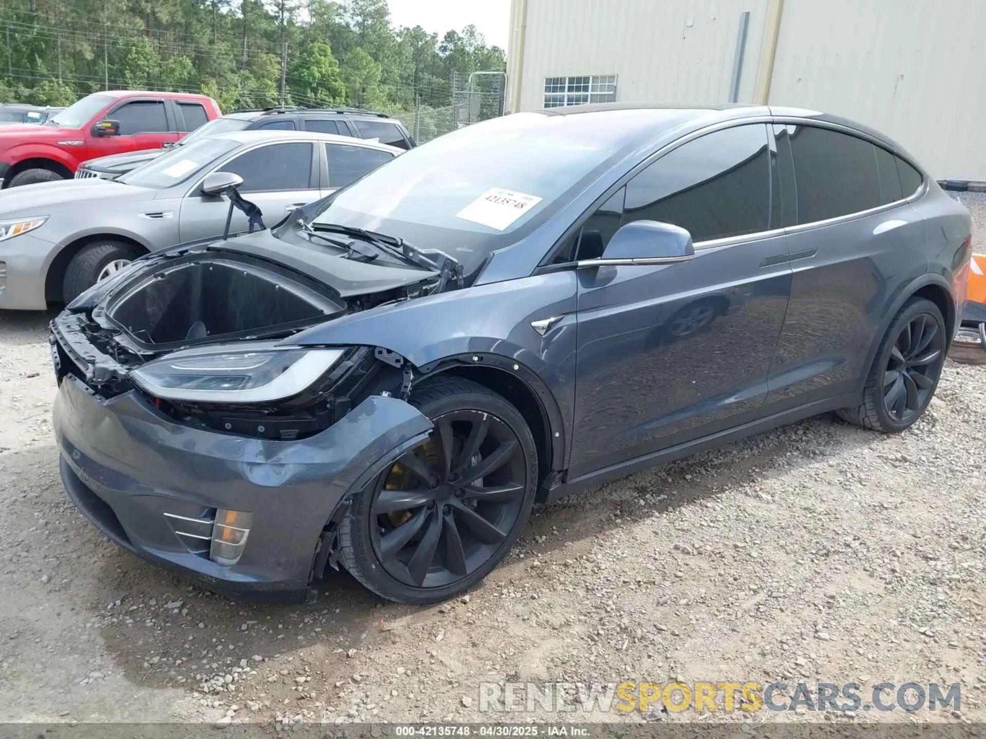 2 Photograph of a damaged car 5YJXCDE27KF204354 TESLA MODEL X 2019