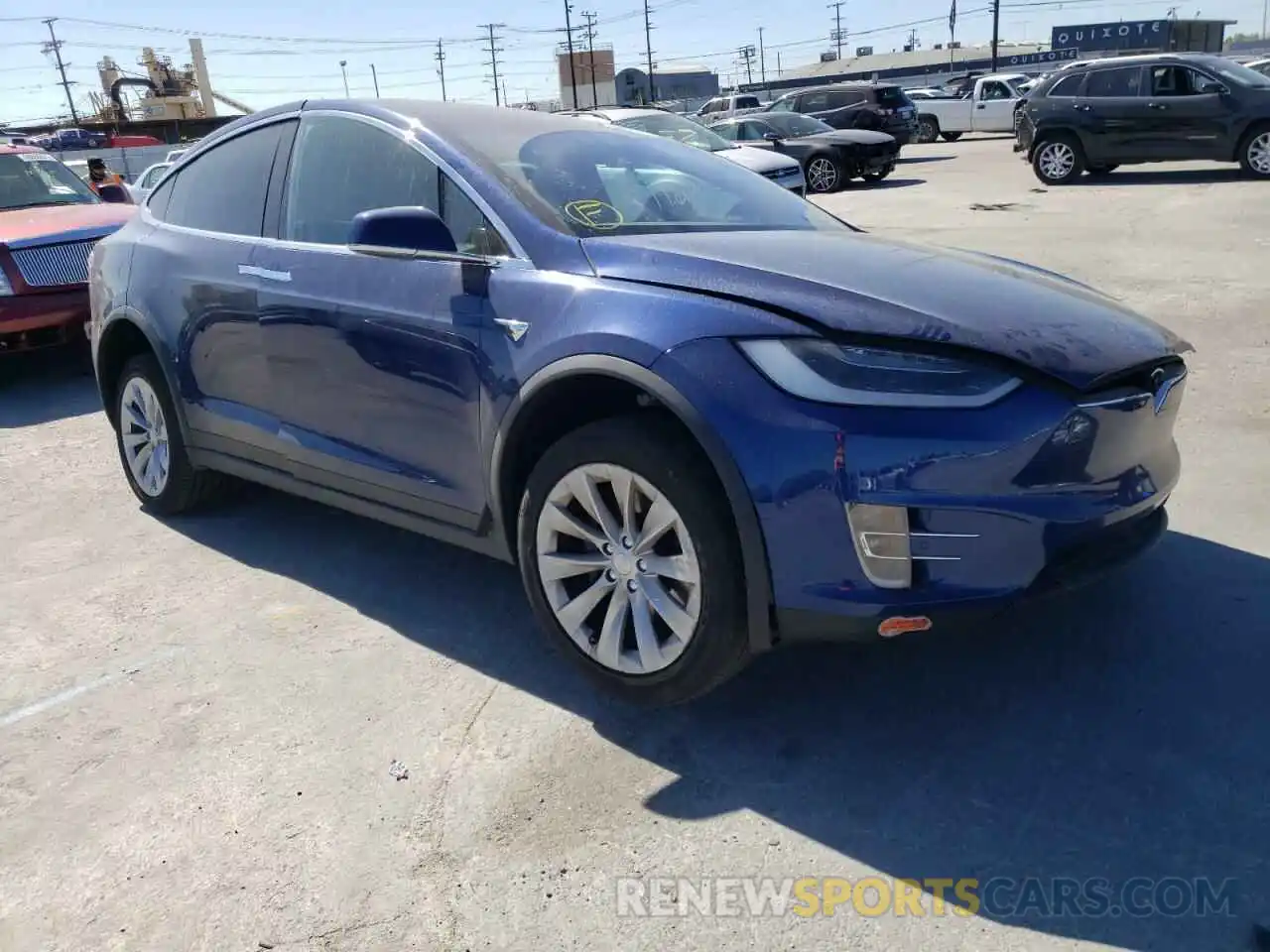 1 Photograph of a damaged car 5YJXCDE28KF213676 TESLA MODEL X 2019