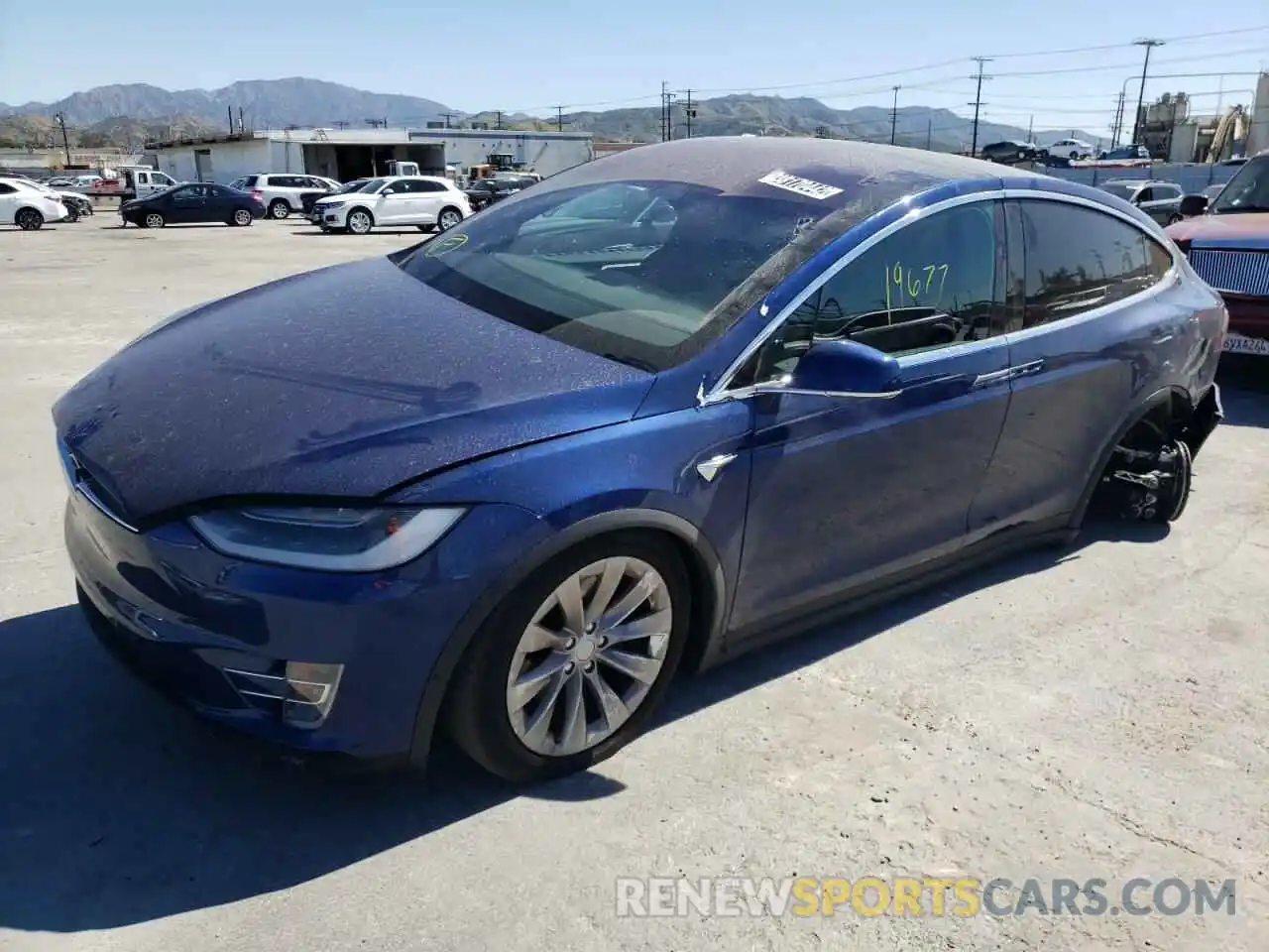 2 Photograph of a damaged car 5YJXCDE28KF213676 TESLA MODEL X 2019