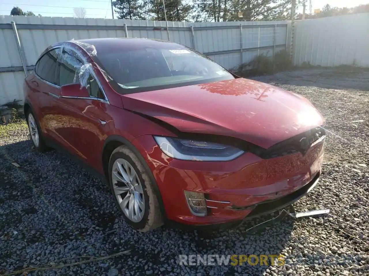 1 Photograph of a damaged car 5YJXCDE29KF208549 TESLA MODEL X 2019