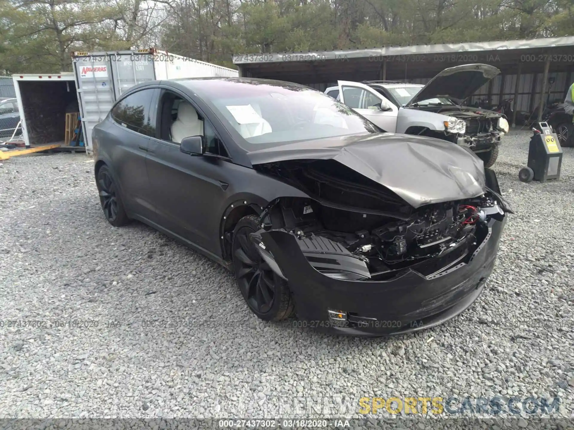 1 Photograph of a damaged car 5YJXCDE40KF205492 TESLA MODEL X 2019