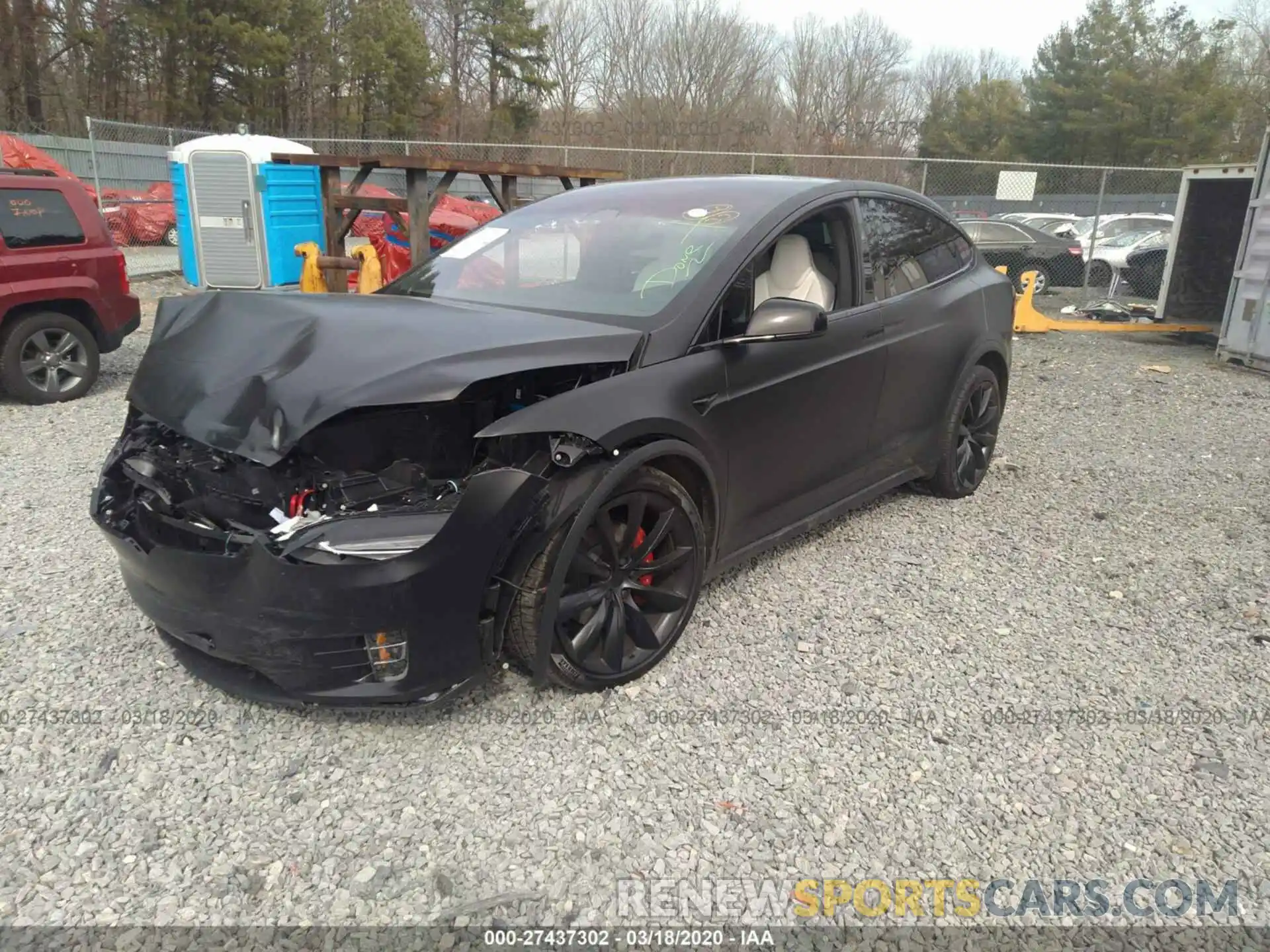 2 Photograph of a damaged car 5YJXCDE40KF205492 TESLA MODEL X 2019