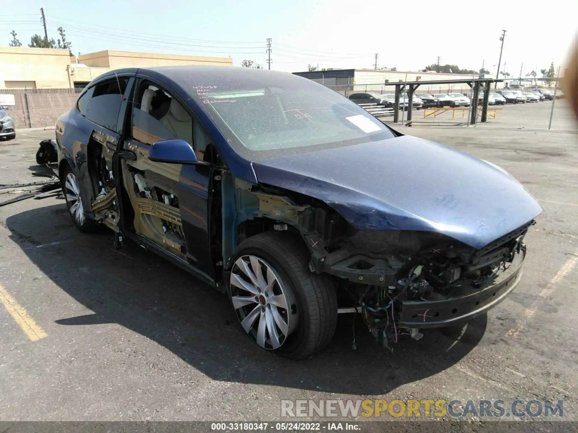 1 Photograph of a damaged car 5YJXCDE41KF180408 TESLA MODEL X 2019