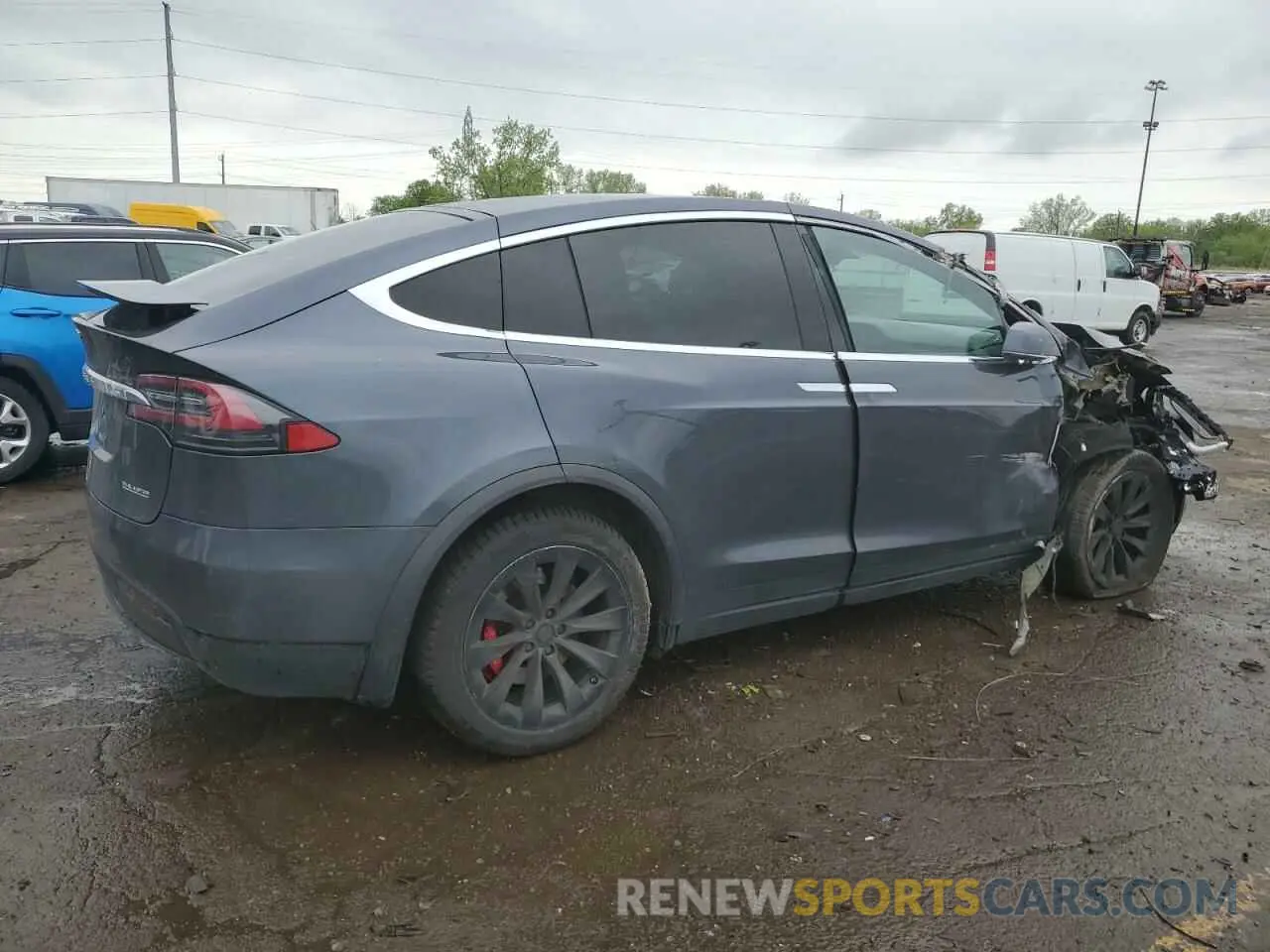 3 Photograph of a damaged car 5YJXCDE4XKF187888 TESLA MODEL X 2019