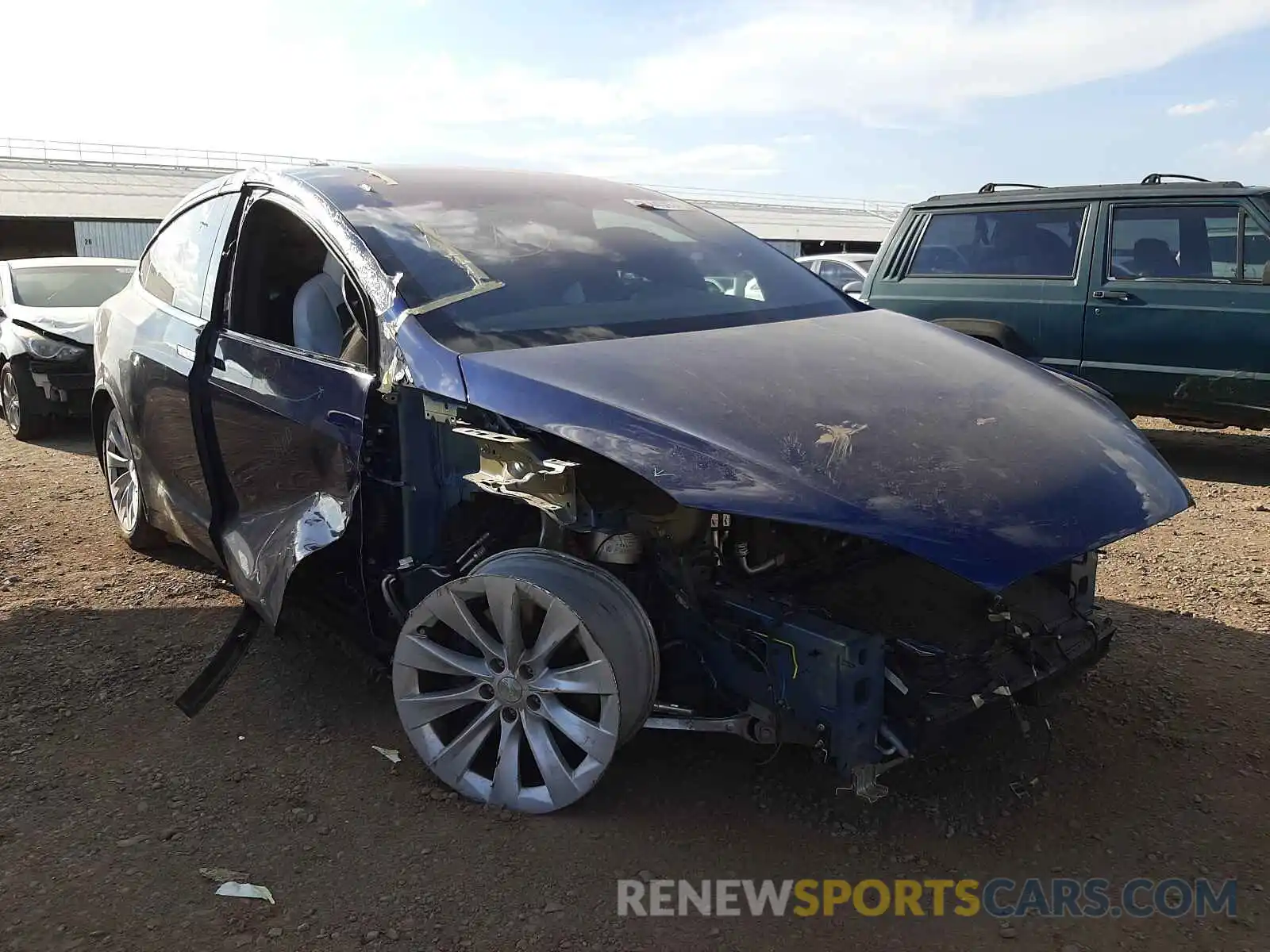 1 Photograph of a damaged car 5YJXCAE20LF234554 TESLA MODEL X 2020