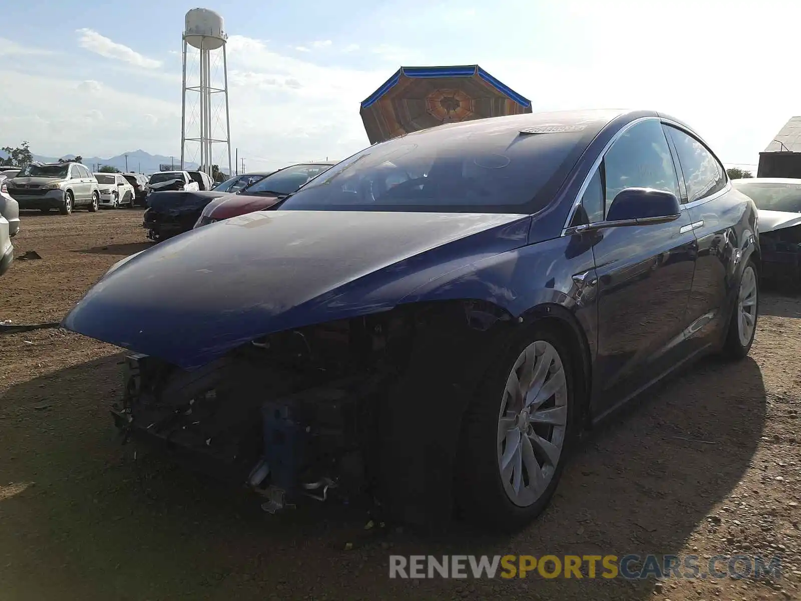 2 Photograph of a damaged car 5YJXCAE20LF234554 TESLA MODEL X 2020