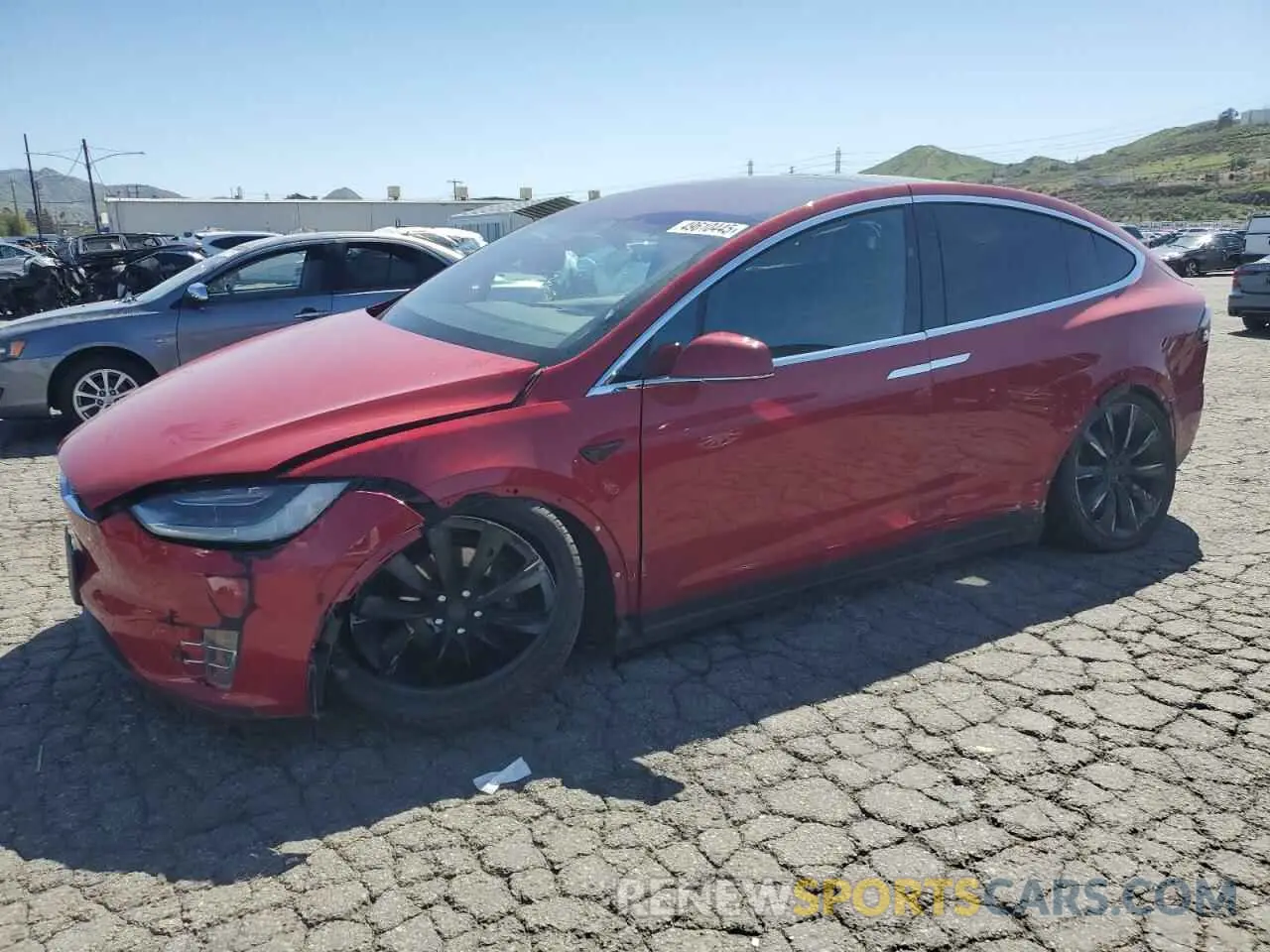 1 Photograph of a damaged car 5YJXCAE21LF219478 TESLA MODEL X 2020