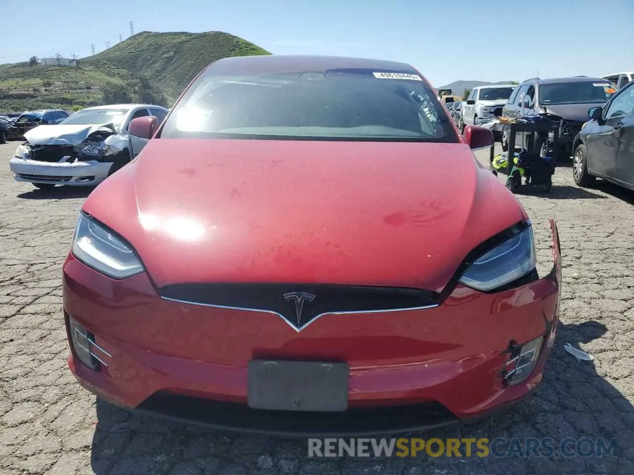 5 Photograph of a damaged car 5YJXCAE21LF219478 TESLA MODEL X 2020