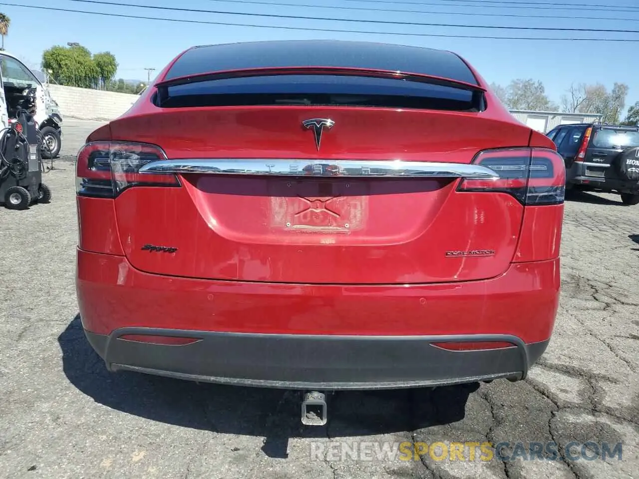 6 Photograph of a damaged car 5YJXCAE21LF219478 TESLA MODEL X 2020