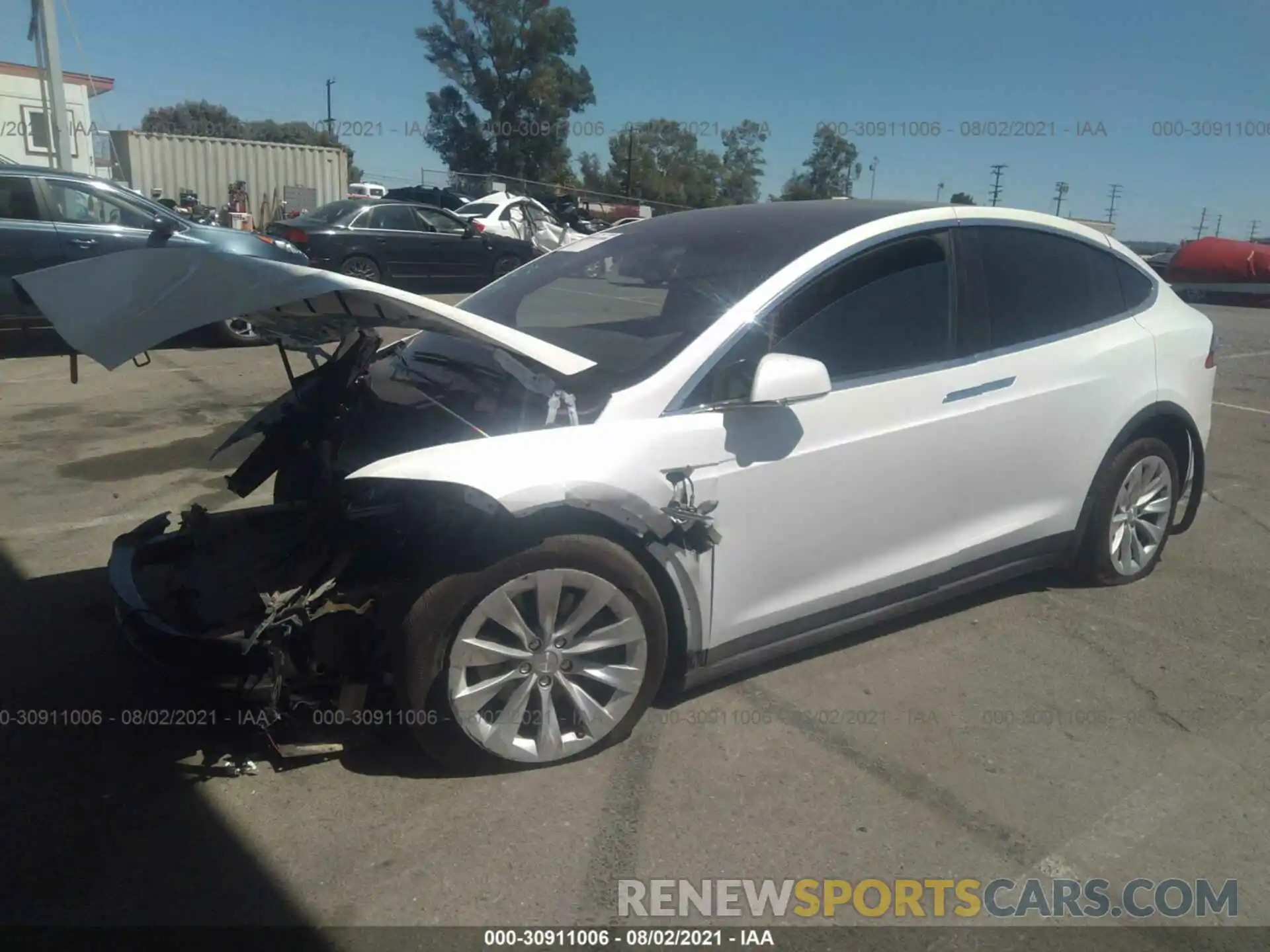 2 Photograph of a damaged car 5YJXCAE21LF235891 TESLA MODEL X 2020