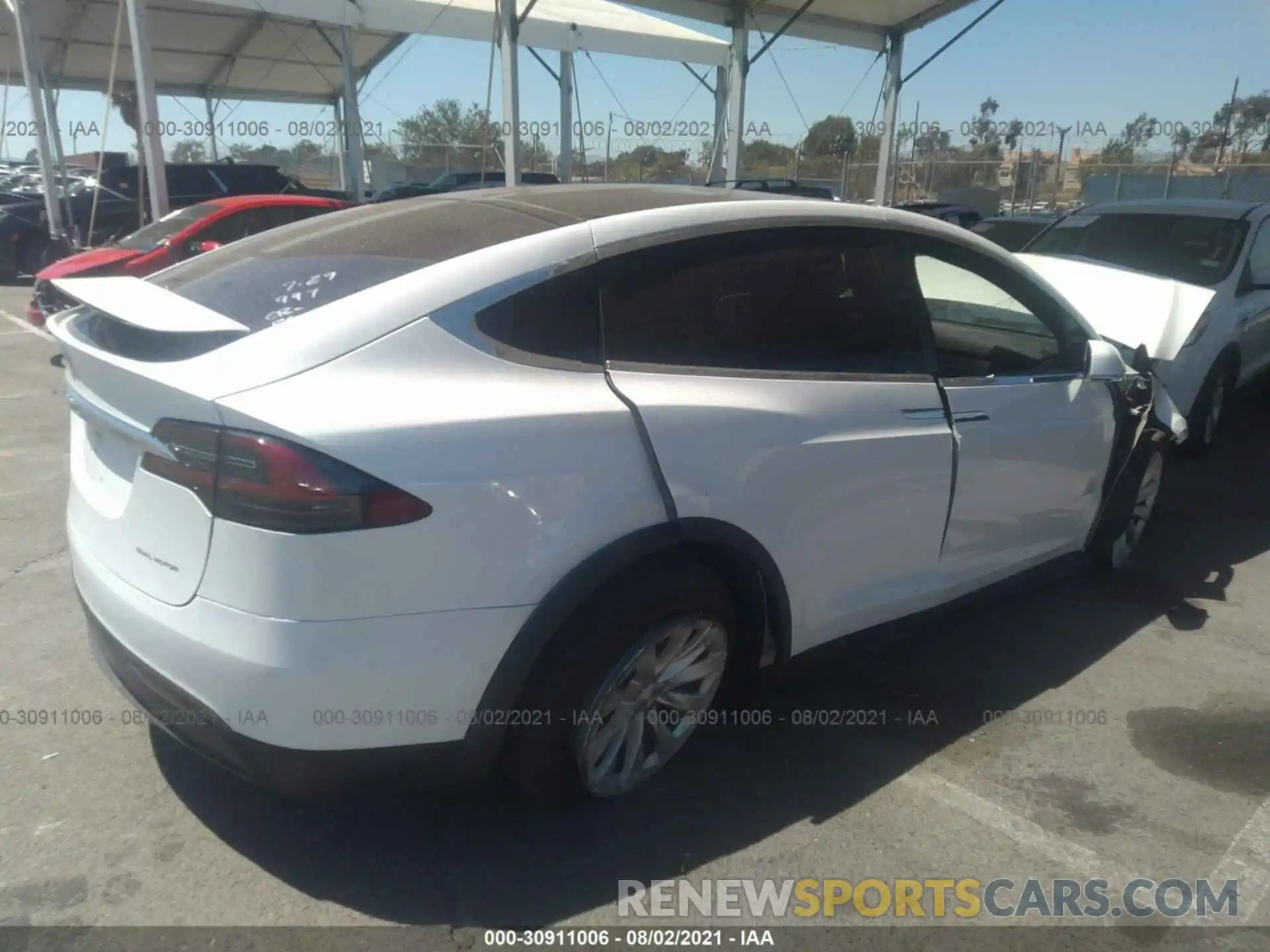 4 Photograph of a damaged car 5YJXCAE21LF235891 TESLA MODEL X 2020