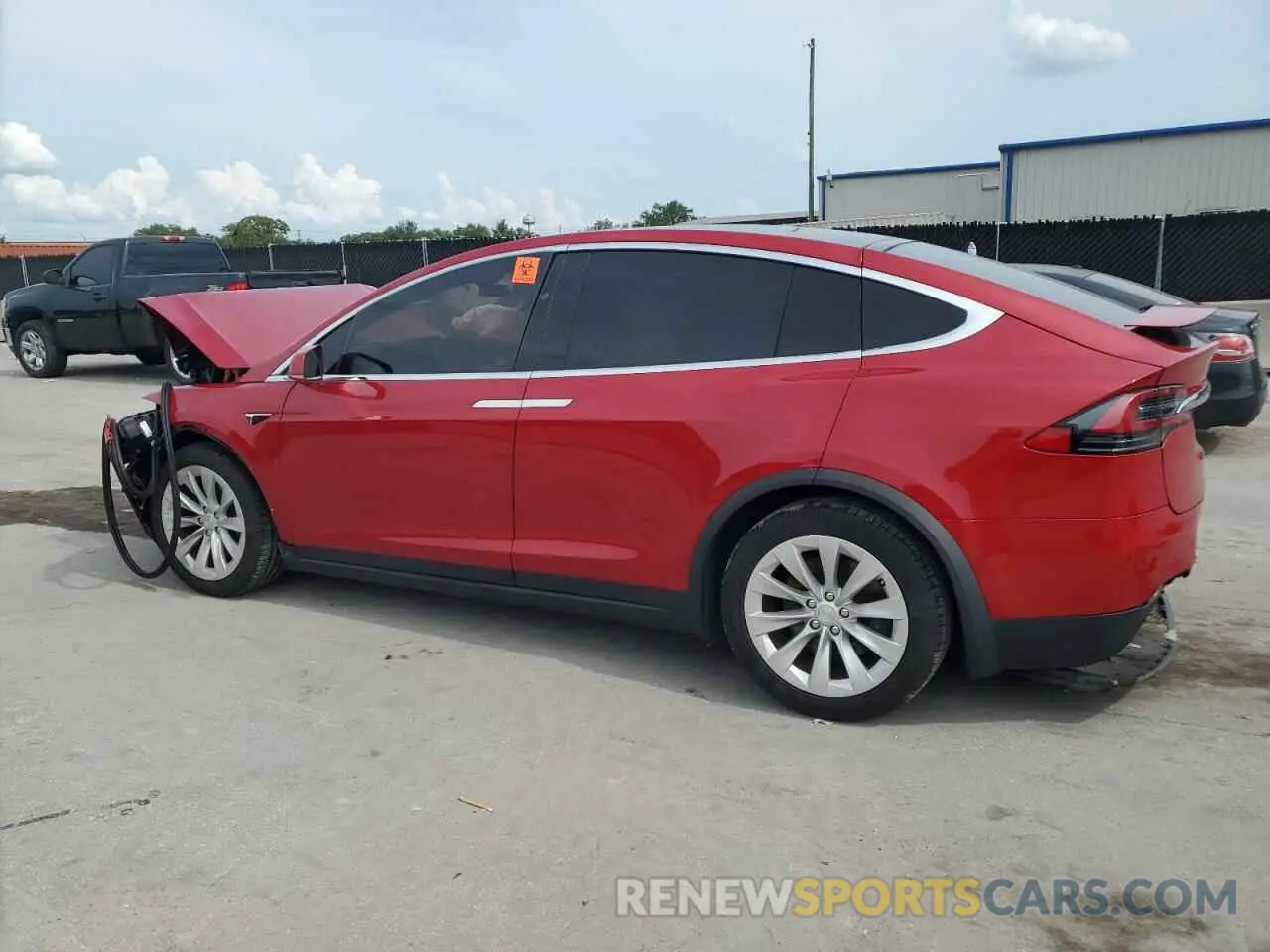 2 Photograph of a damaged car 5YJXCAE21LF239679 TESLA MODEL X 2020