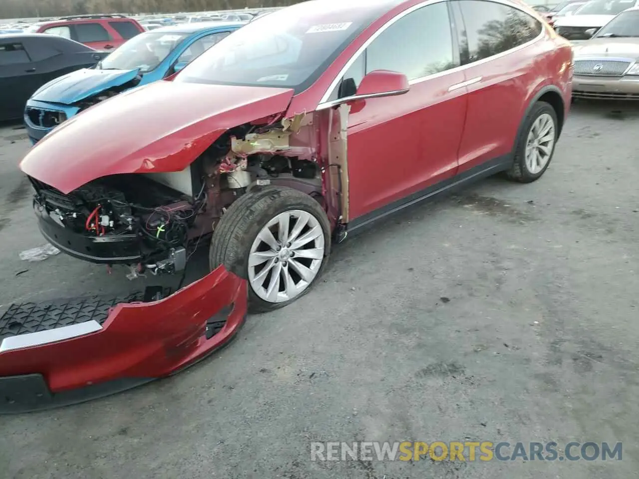 1 Photograph of a damaged car 5YJXCAE21LF300450 TESLA MODEL X 2020