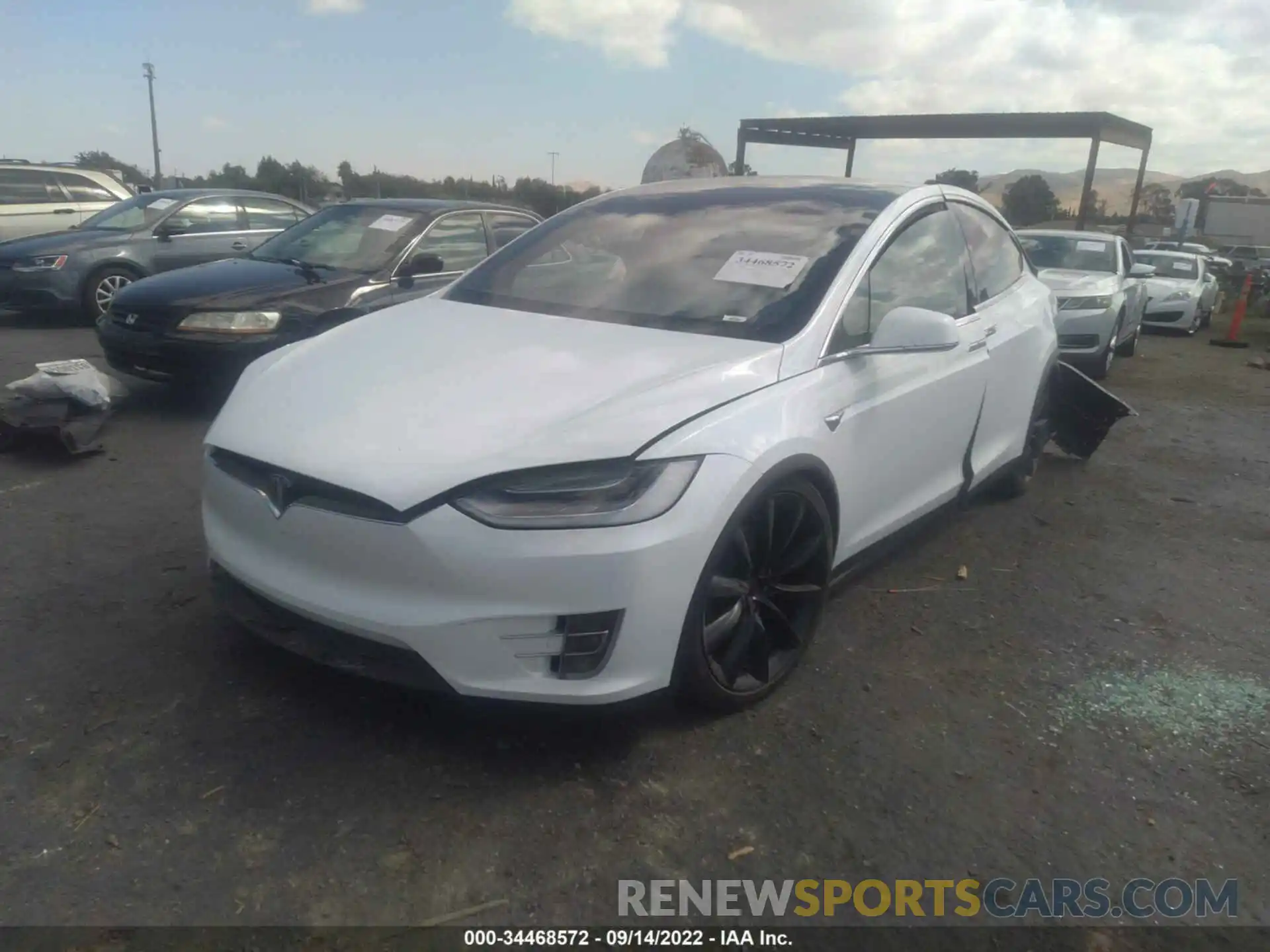 2 Photograph of a damaged car 5YJXCAE21LF305289 TESLA MODEL X 2020