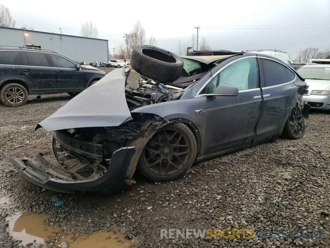 1 Photograph of a damaged car 5YJXCAE22LF236001 TESLA MODEL X 2020