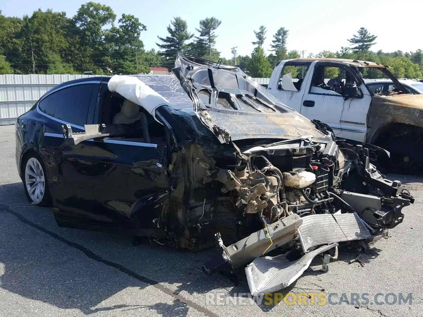 1 Photograph of a damaged car 5YJXCAE22LF244809 TESLA MODEL X 2020