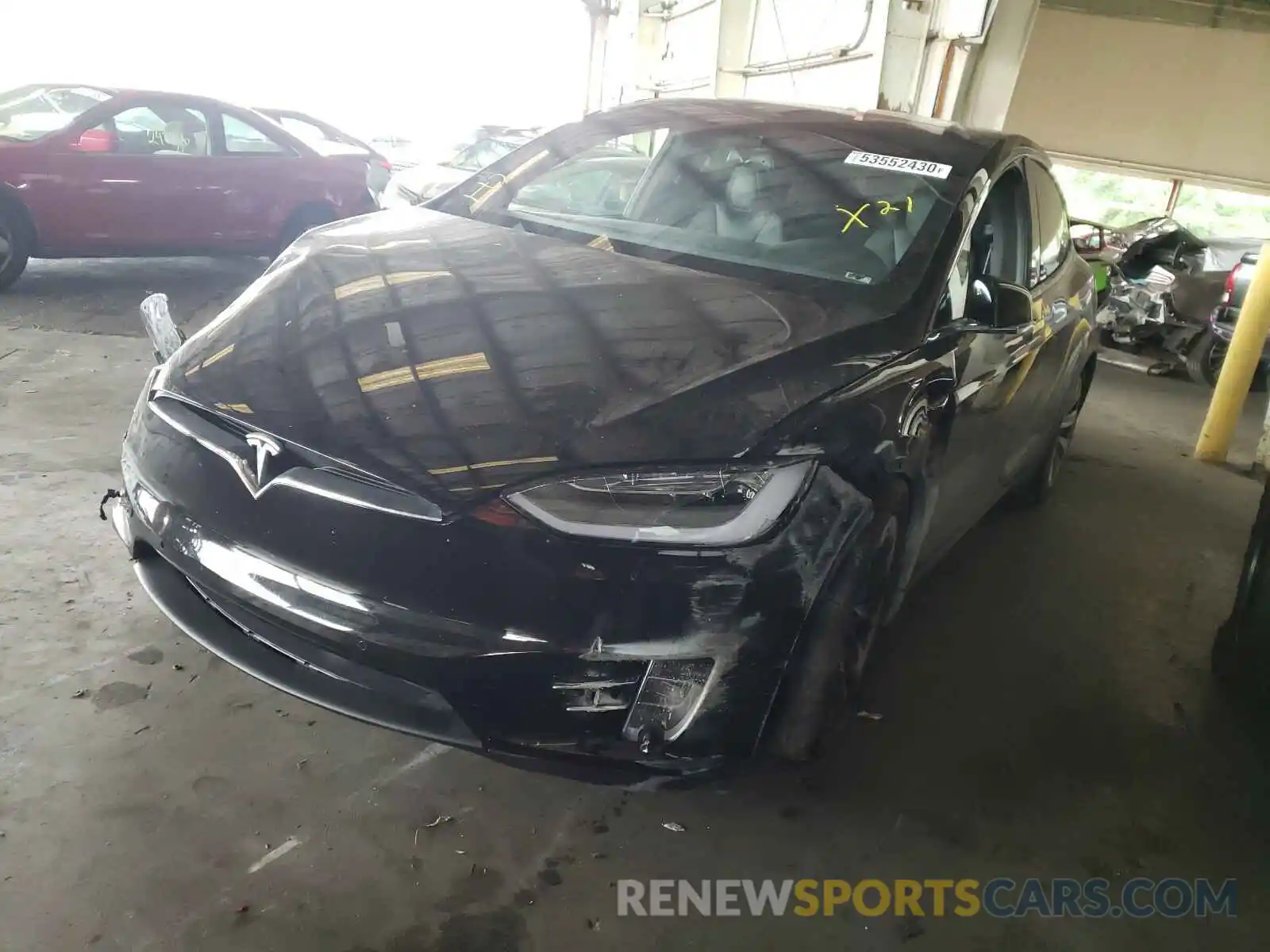 2 Photograph of a damaged car 5YJXCAE23LF272098 TESLA MODEL X 2020