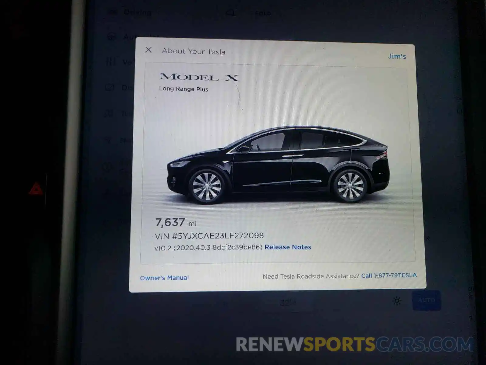 8 Photograph of a damaged car 5YJXCAE23LF272098 TESLA MODEL X 2020