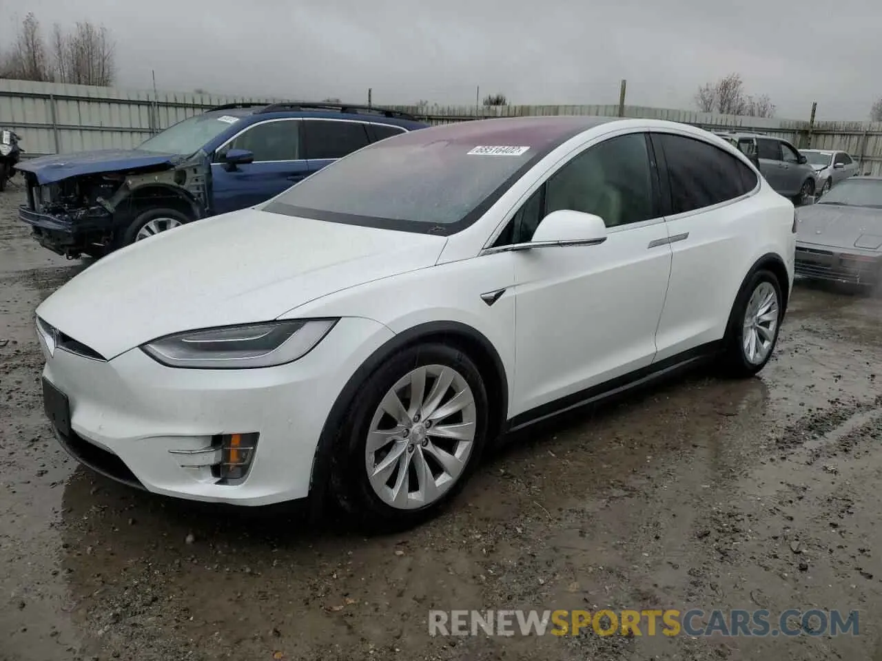 1 Photograph of a damaged car 5YJXCAE24LF239384 TESLA MODEL X 2020