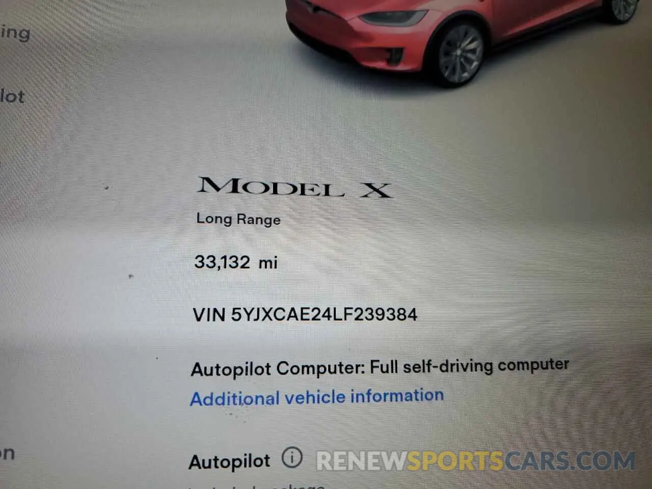 13 Photograph of a damaged car 5YJXCAE24LF239384 TESLA MODEL X 2020