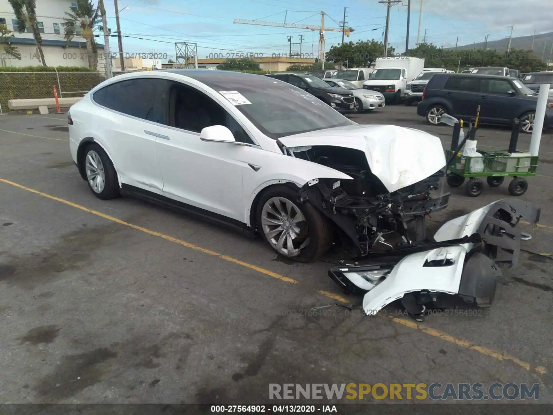 1 Photograph of a damaged car 5YJXCAE25LF234372 TESLA MODEL X 2020