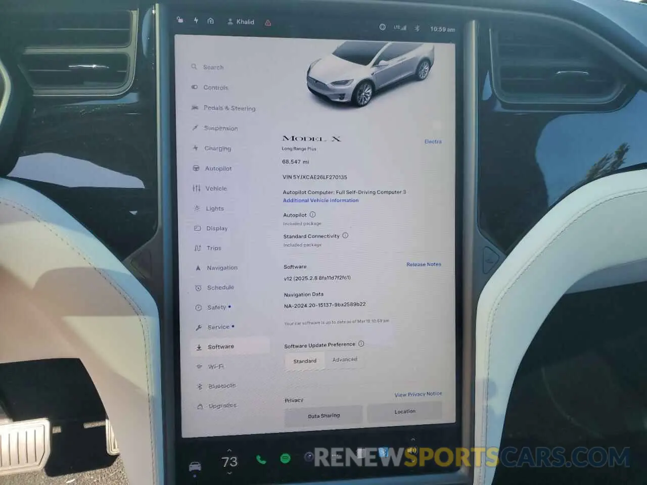 9 Photograph of a damaged car 5YJXCAE26LF270135 TESLA MODEL X 2020