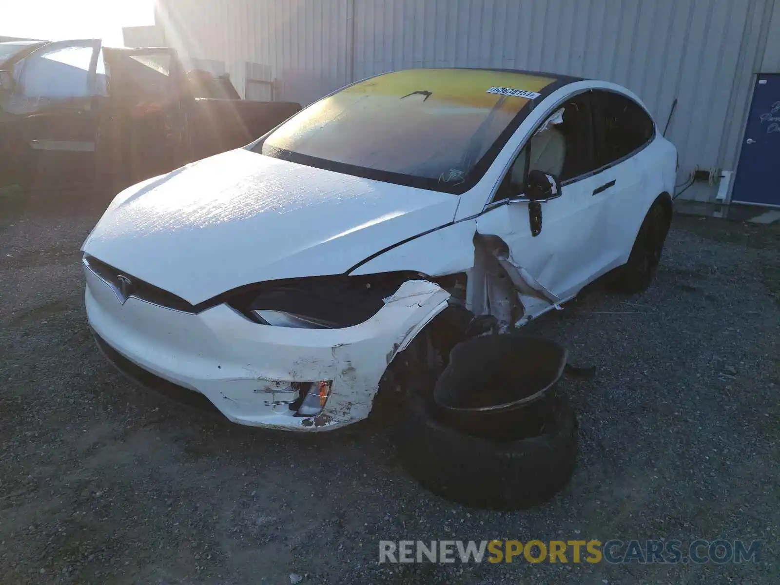 2 Photograph of a damaged car 5YJXCAE26LF298596 TESLA MODEL X 2020