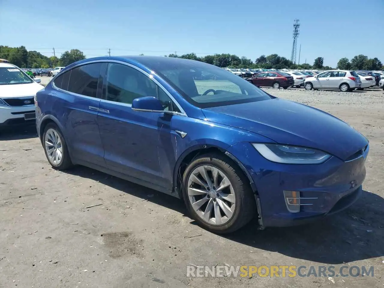 4 Photograph of a damaged car 5YJXCAE27LF300517 TESLA MODEL X 2020