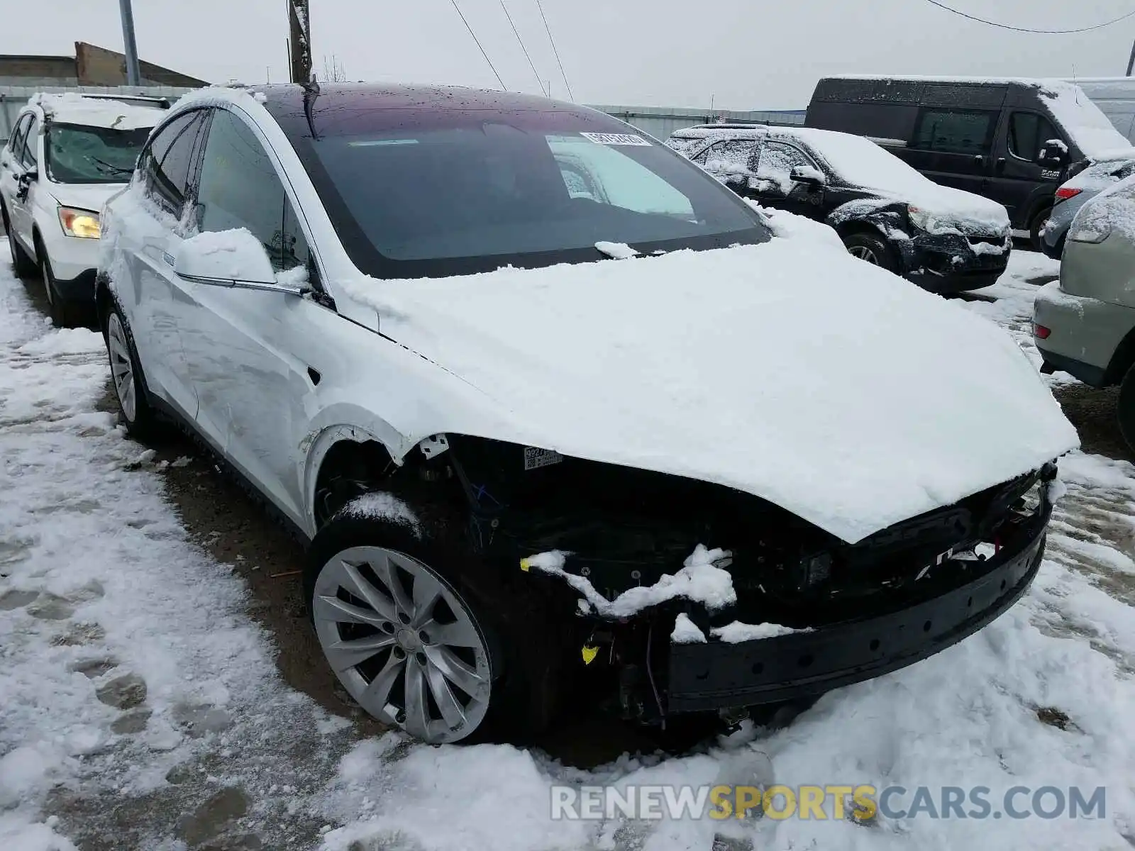 1 Photograph of a damaged car 5YJXCAE28LF219770 TESLA MODEL X 2020