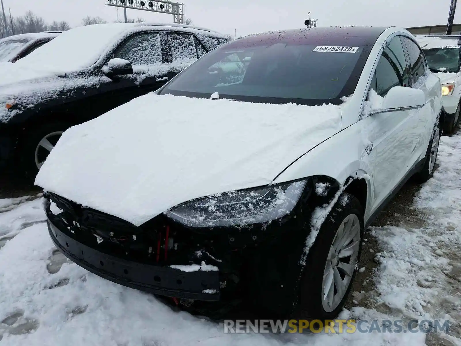 2 Photograph of a damaged car 5YJXCAE28LF219770 TESLA MODEL X 2020