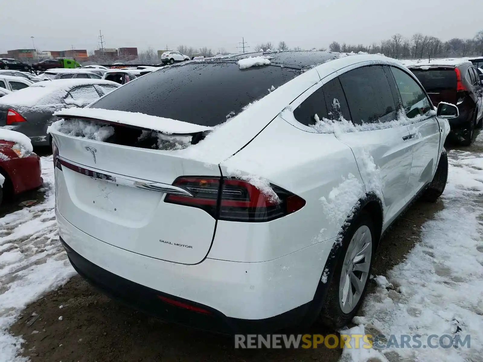 4 Photograph of a damaged car 5YJXCAE28LF219770 TESLA MODEL X 2020