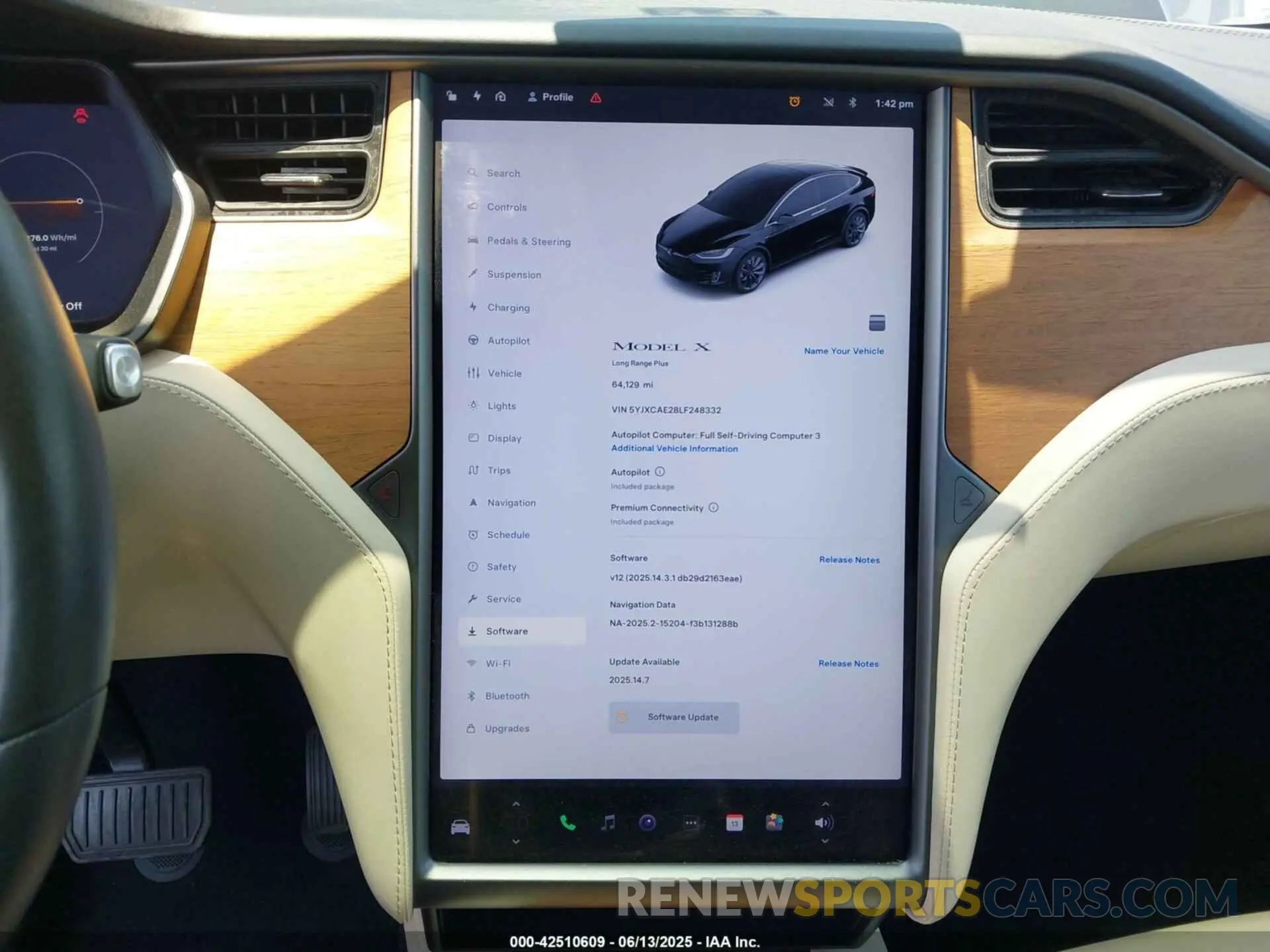 7 Photograph of a damaged car 5YJXCAE28LF248332 TESLA MODEL X 2020