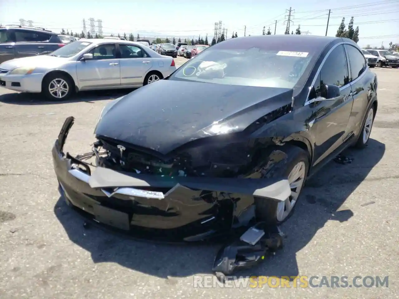 2 Photograph of a damaged car 5YJXCAE29LF240904 TESLA MODEL X 2020