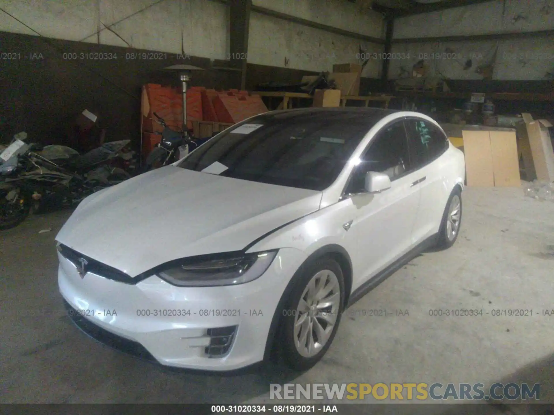 2 Photograph of a damaged car 5YJXCAE42LF239787 TESLA MODEL X 2020