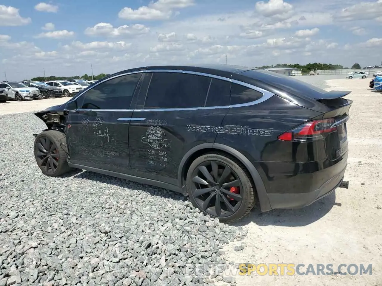 2 Photograph of a damaged car 5YJXCAE48LF300320 TESLA MODEL X 2020