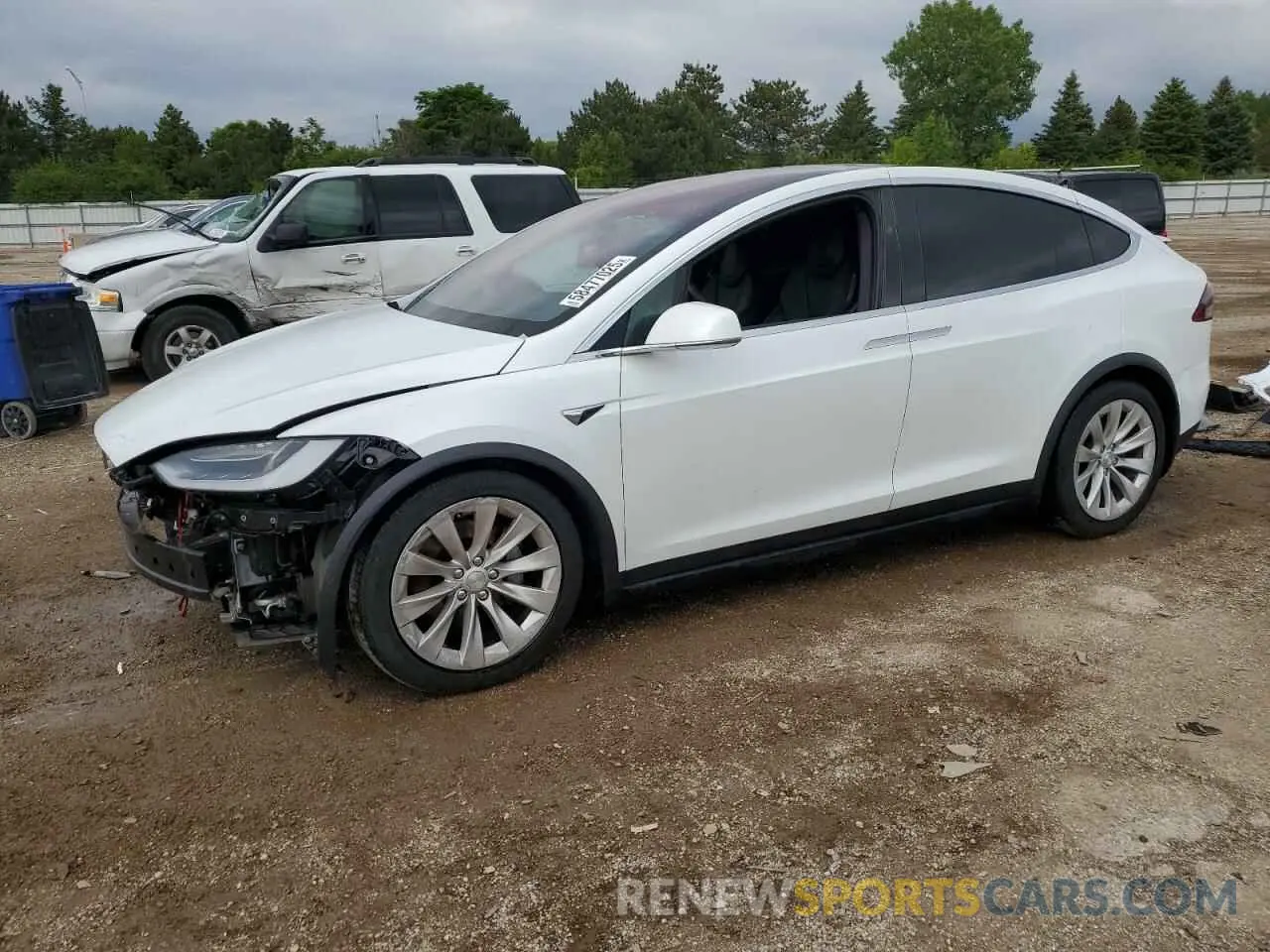 1 Photograph of a damaged car 5YJXCBE21LF210477 TESLA MODEL X 2020
