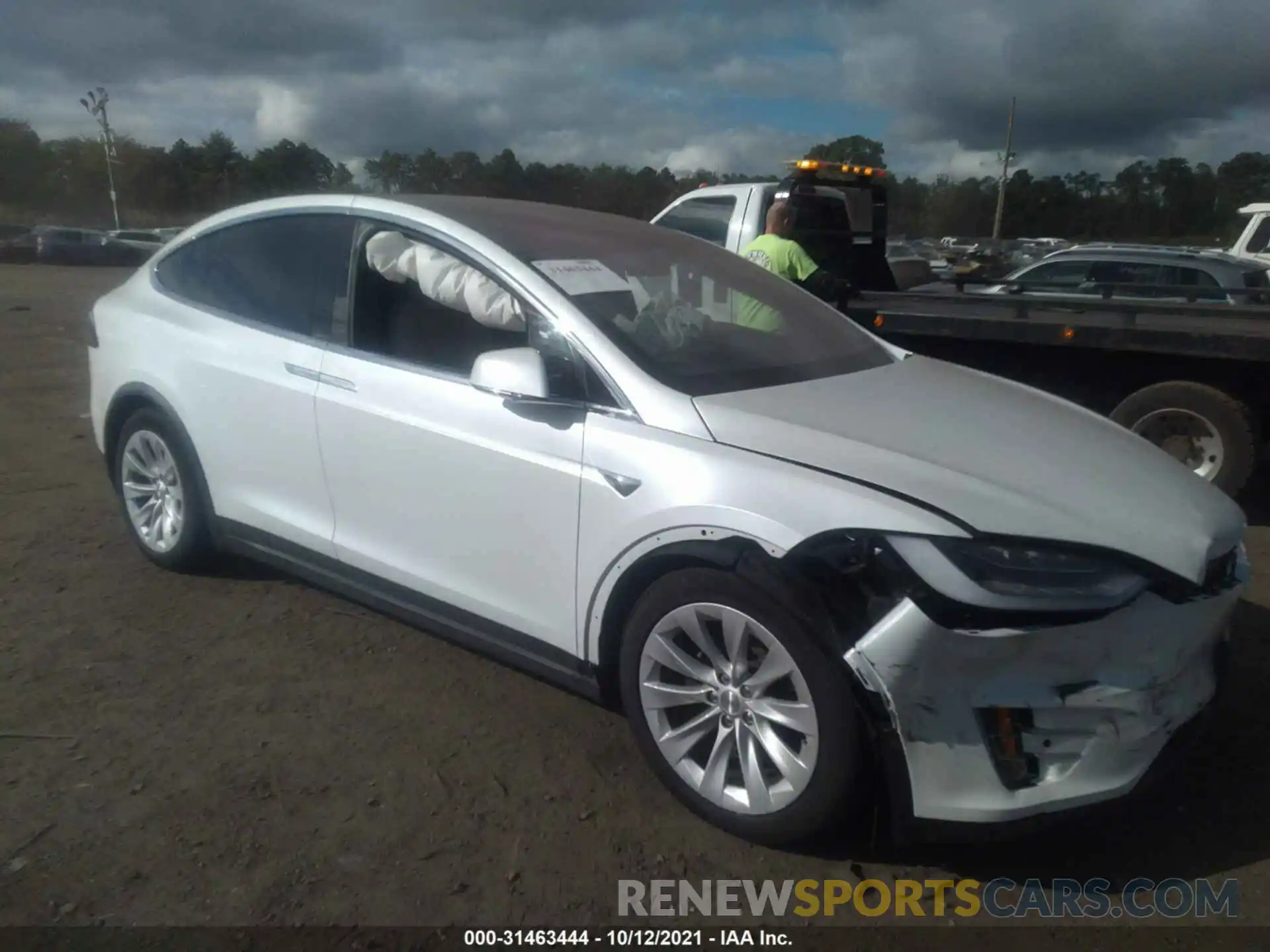 1 Photograph of a damaged car 5YJXCBE21LF227876 TESLA MODEL X 2020