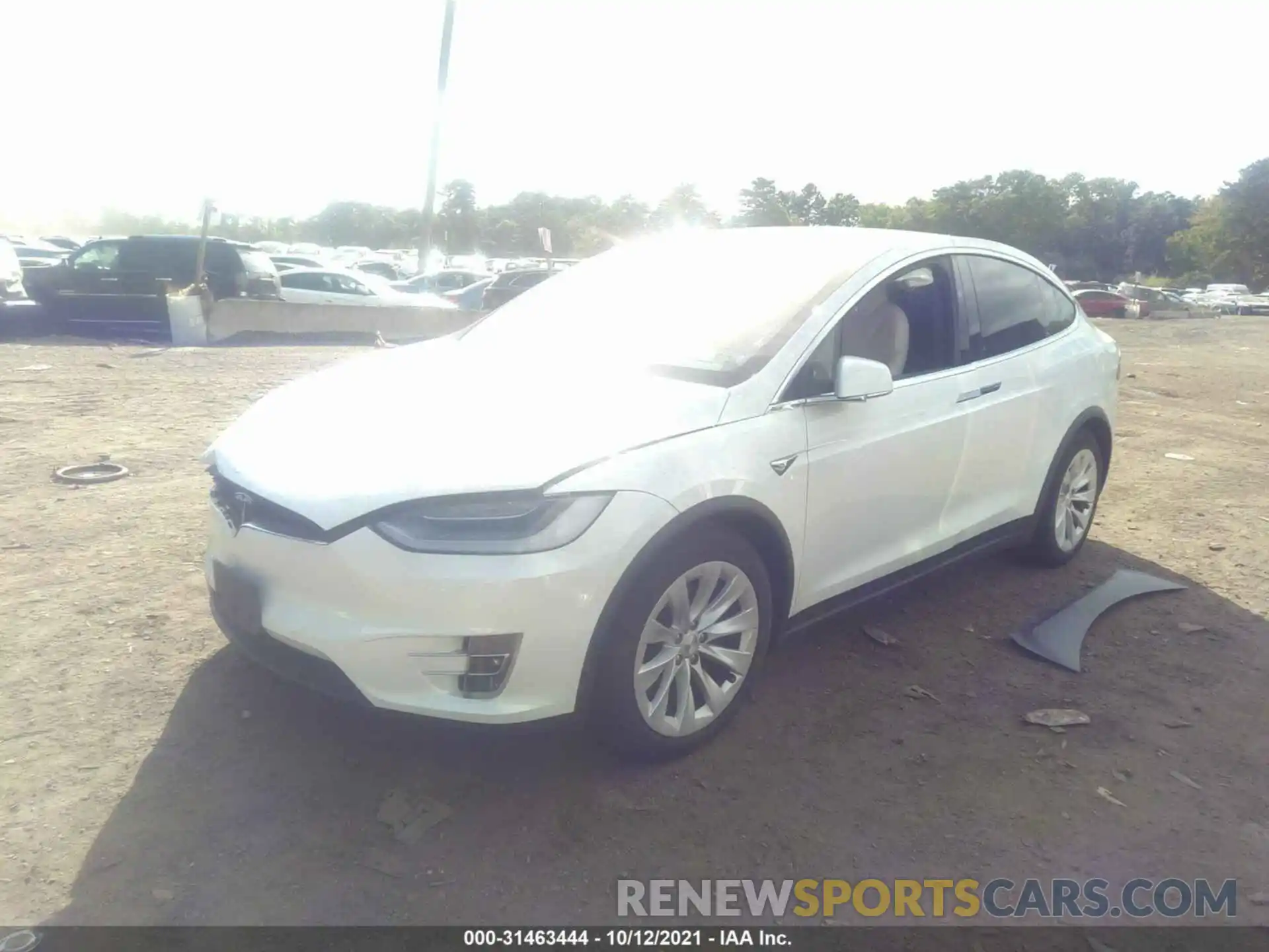 2 Photograph of a damaged car 5YJXCBE21LF227876 TESLA MODEL X 2020