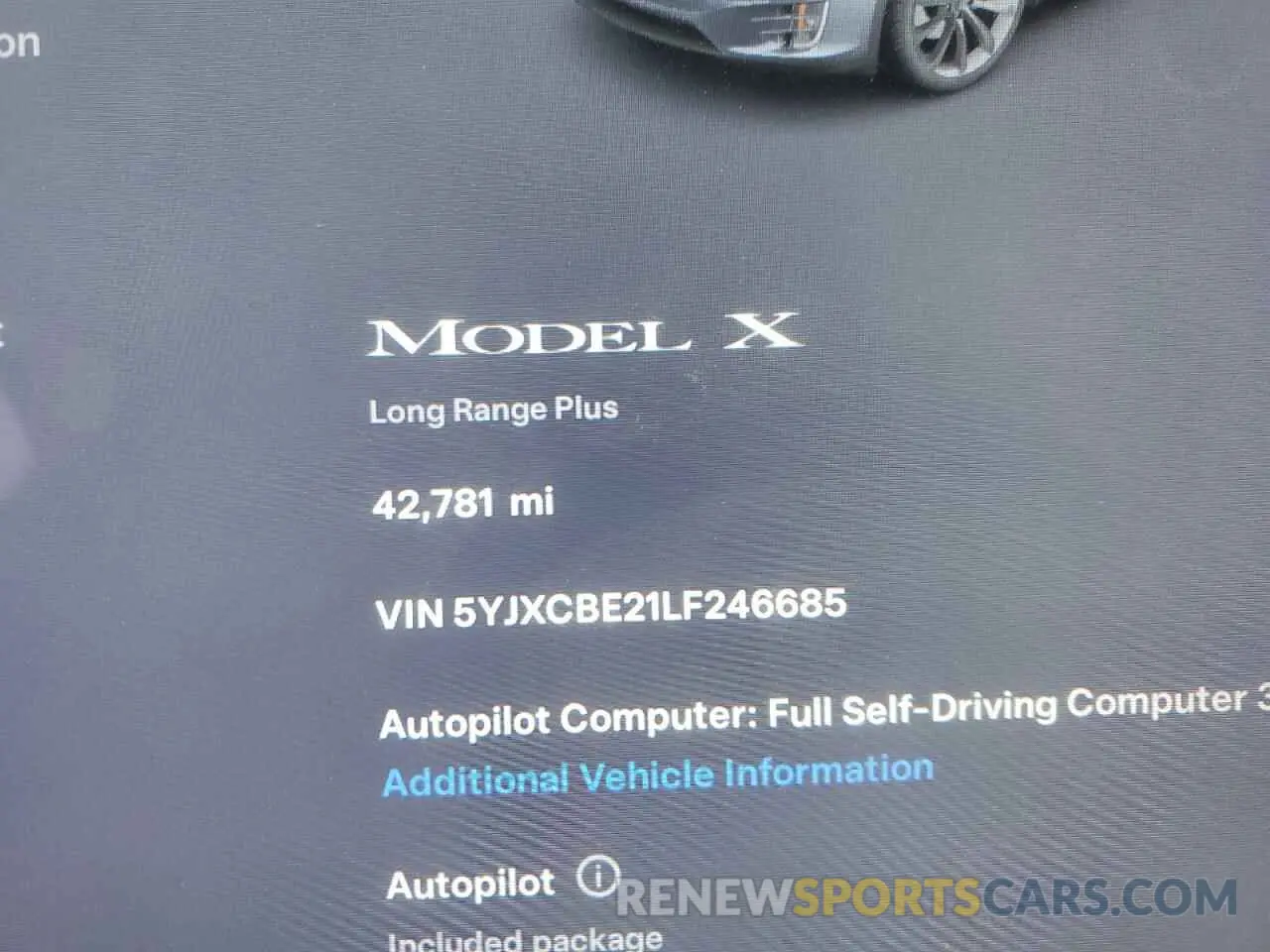 9 Photograph of a damaged car 5YJXCBE21LF246685 TESLA MODEL X 2020