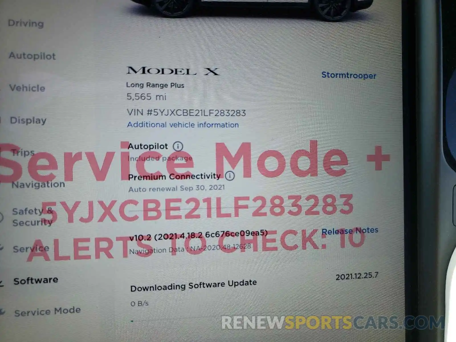 8 Photograph of a damaged car 5YJXCBE21LF283283 TESLA MODEL X 2020