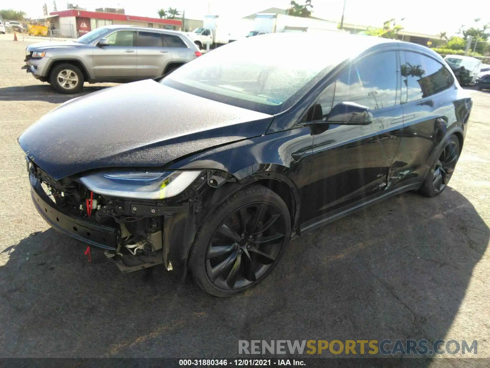 2 Photograph of a damaged car 5YJXCBE23LF260801 TESLA MODEL X 2020